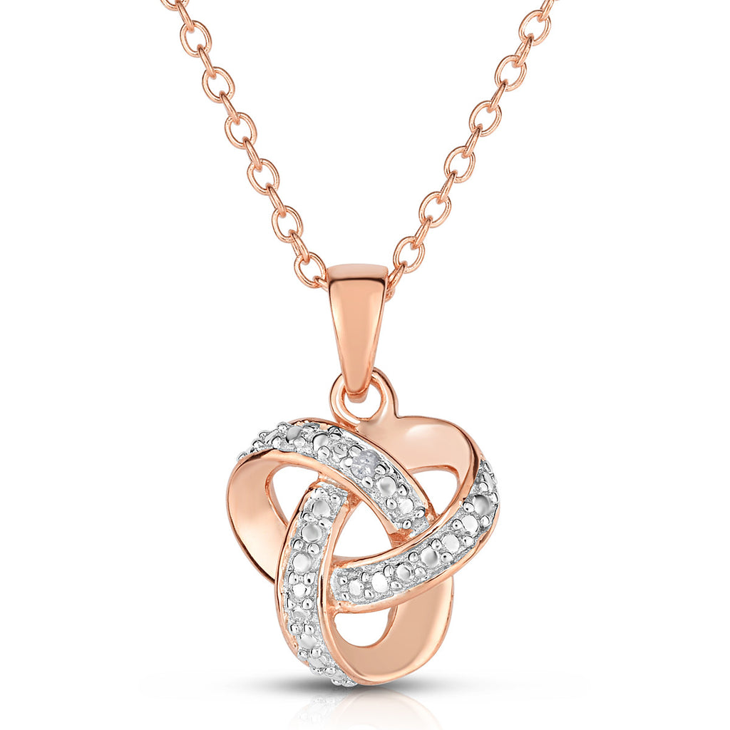 Gold and Diamond Loop Knot Necklace | Edwards & Davies