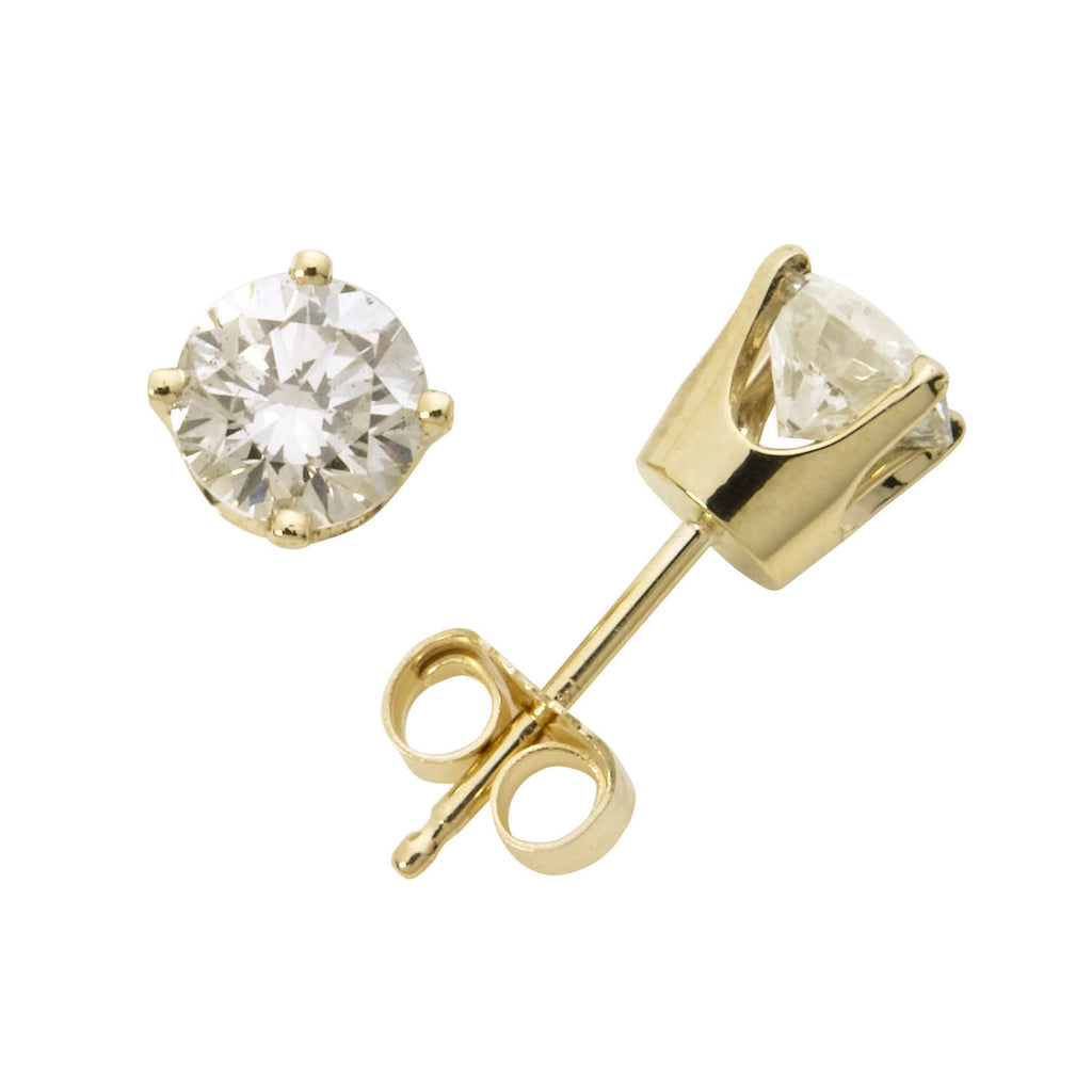 Classic Diamond Solitaire Earrings In 14k Yellow Gold Forever Today classic-diamond-solitaire-earrings-in-14k-yellow-gold-forever-today
