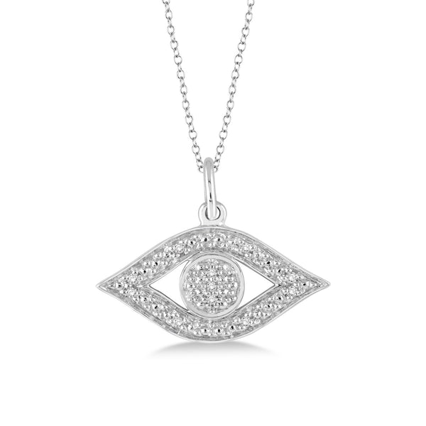 Diamond Evil Eye Necklace