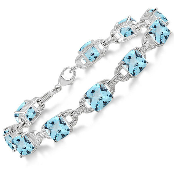Topaz and Diamond Bracelet