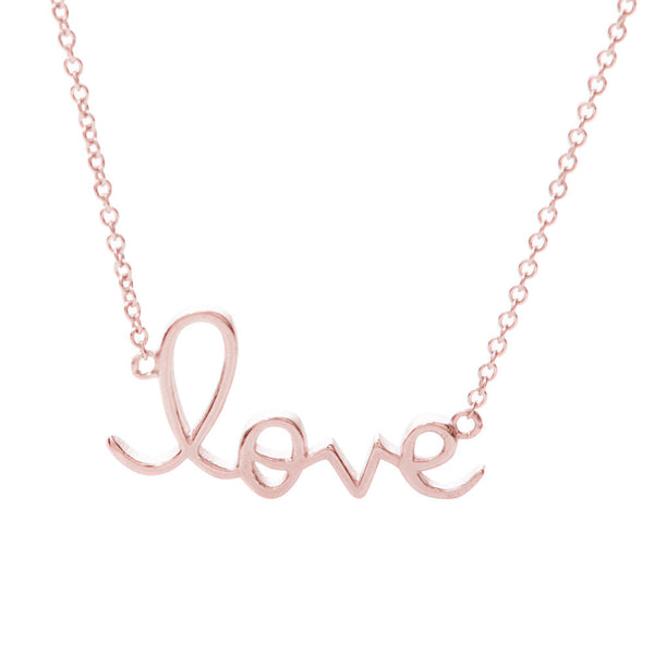 Rose love necklace