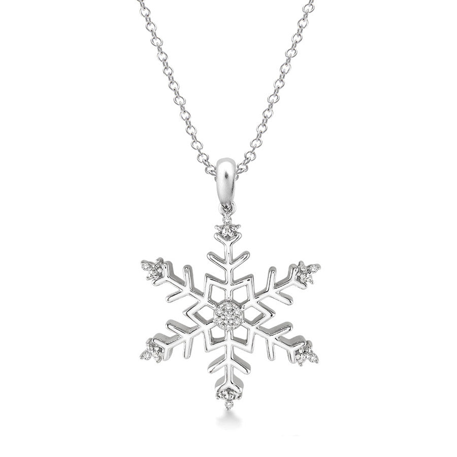 Dimond Snowflake Diamond Snowflake Necklace – Forever Today by Jilco