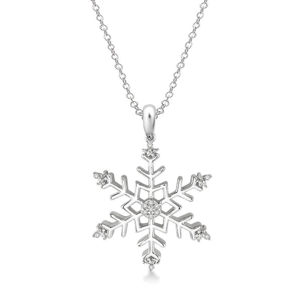 Diamond Snowflake Necklace