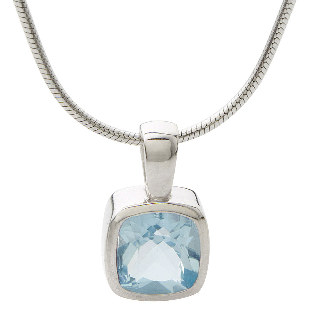 ★SENTIMENTS★ NO.533 [BLUE] NECKLACE Blue Sapphire Bezel Necklace – SUZAN DES