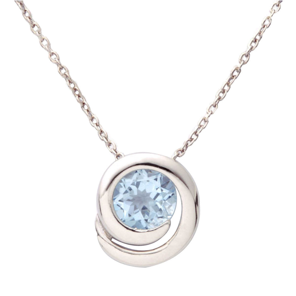Blue Topaz Swirl Necklace Forever Today by Jilco