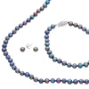 Freshwater White Pearl Earring, Bracelet & Necklace Set