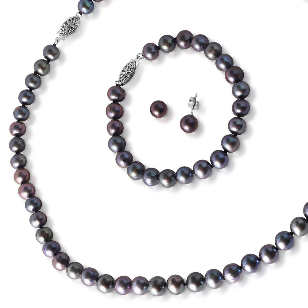 Freshwater Pearl Earring, Bracelet & Necklace Set Forever Today by Jilco