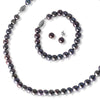 photo of black pearl set, includes earrings, 7