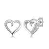Diamond Heart Earrings