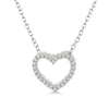 Diamond & White Gold Heart Necklace
