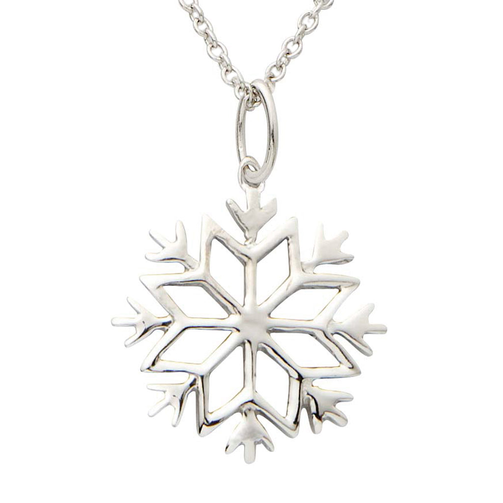 Buy Sterling Silver Snowflake Necklace, Snowflake Pendant Necklace,  Snowflake Jewelry, Christmas Necklace, Winter Necklace, Holiday Necklace  Online in India - Etsy