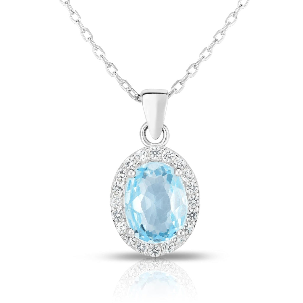 Gemstone & White Topaz Necklace – Forever Today by Jilco