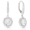 White Topaz Droplet Earrings